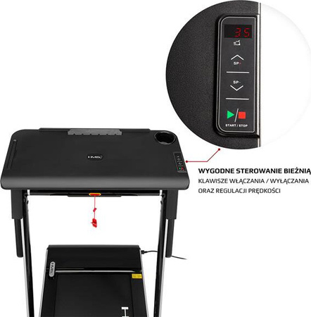 Bieżnia elektryczna z biurkiem treningowa HMS LOOP12