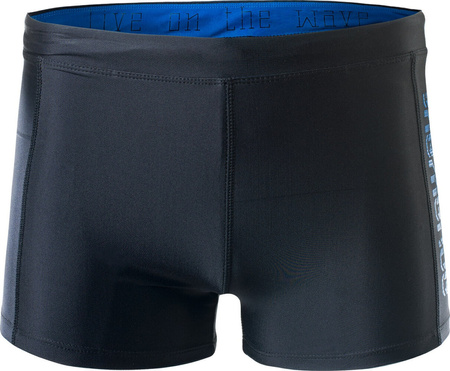 Męskie bokserki kąpielowe Aquawave Flavio 12363-blk/skydiv black/skydiver rozmiar L