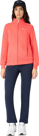 Dres damski Champion Full Zip Suit pomarańczowo-granatowy 118289 RS073