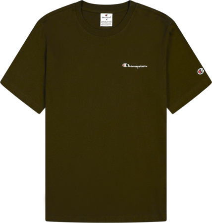 Koszulka męska Champion SS Tee oliwkowa 220264 GS573