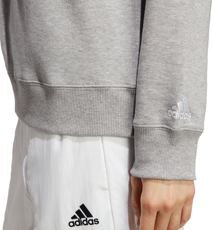 Bluza damska adidas Essentials Linear French Terry szara IC6880