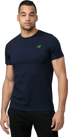 Koszulka męska 4F M1895 3pak granatowa, zielona, biała 4FWSS24TTSHM1895 90S