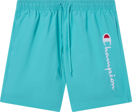 Spodenki kąpielowe męskie Champion Beachshort miętowe 219978 BS184
