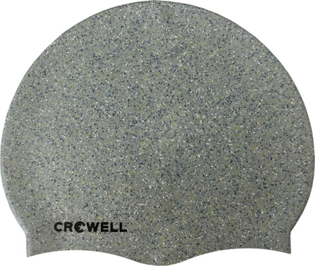 Czepek pływacki silikonowy Crowell Recycling Pearl srebrny kol.2