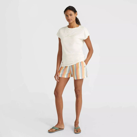 Damska koszulka z krótkim rękawem O'neill ESSENTIALS O'NEILL SIGNATURE T-SHIRT snow white rozmiar S