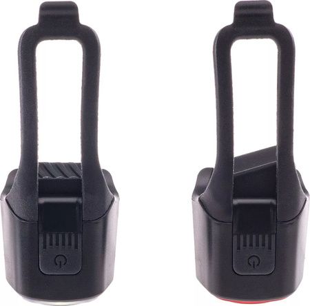 Lampka rowerowa oświetlenie lampa Radvik Lyra zestaw 2 sztuk