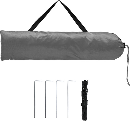 Przebieralnia namiot prysznic turystyczny duży Nils Camp NC3025 szary 120×120×210 cm