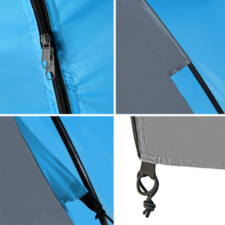 Namiot turystyczny kempingowy Nils Camp Higland NC6031 6 osobowy niebiesko-szary 570x210x200cm