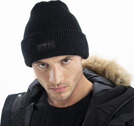 Czapka zimowa unisex z wiskozy Fitanu Utale czarna