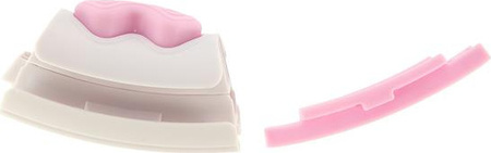 Hula hop z wypustkami i obciążnikiem licznik HMS hhw06 pink