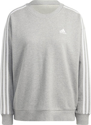 Bluza damska adidas Essentials 3-Stripes szara IC9905