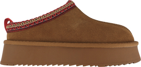 Buty damskie skórzane Solo Soprani Couture Sabot fur Hugh Platform jasny brąz SSW421P22 51