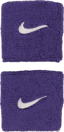 Frotki na rękę Nike Swoosh Wristbands 2 szt. fioletowe N1012405588OS
