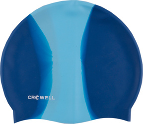 Czepek pływacki silikonowy Crowell Multi Flame granatowo-niebieski kol.04
