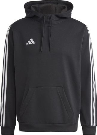 Bluza męska adidas Tiro 23 League Sweat Hoodie czarno-biała HS3598