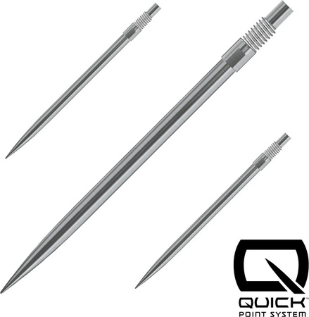 Końcówki do rzutek Harrows QUICK POINT Silver steel