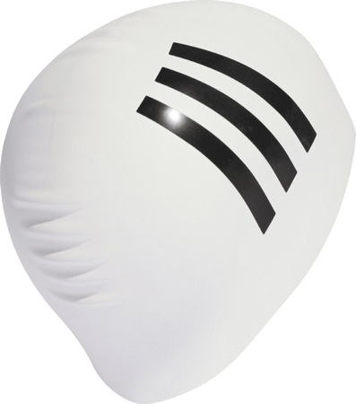 Czepek pływacki adidas 3-Stripes biały IU1902