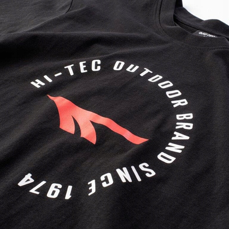 Męska koszulka z krótkim rękawem t-shirt Hi-Tec Olen czarna rozmiar XXL