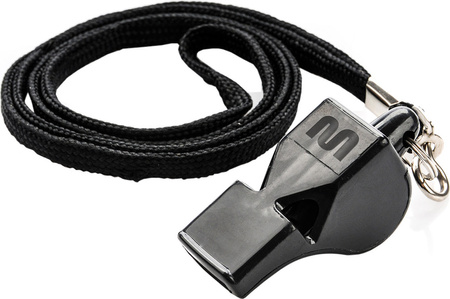 Gwizdek Meteor Wolf bezkulkowy plastikowy czarny 38500