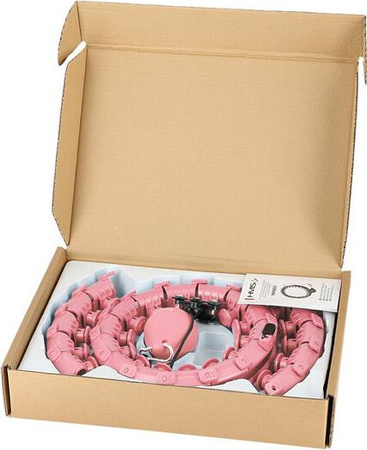 Hula hop z wypustkami i obciążnikiem HMS hhw01 różowe