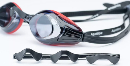 Okularki pływackie pływackie Aquawave WESDE red/smoke
