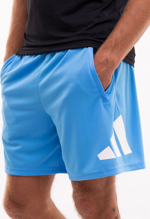 Spodenki treningowe krótkie męskie adidas Train Essentials Logo Training jasnoniebieskie IT5421
