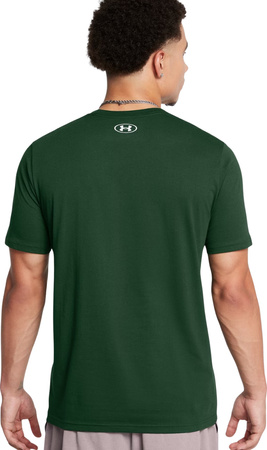 Koszulka męska Under Armour Sportstyle Logo zielona 1382911 301