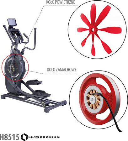 Orbitrek magnetyczno-powietrzny Semi commercial HMS Premium H5815