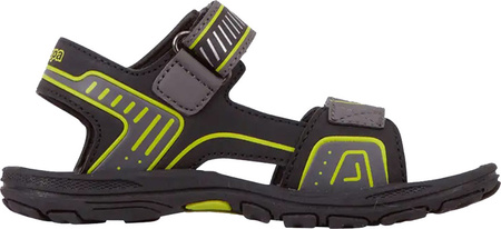 Sandały dla dzieci Kappa Paxos czarno-limonkowe 260864K 1133