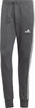 Spodnie męskie adidas Essentials French Terry Tapered Cuff 3-Stripes szare IC9408