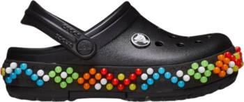 Chodaki sandały klapki dla dzieci Crocs Crocband Colorful Lights Clog czarne 210467 001