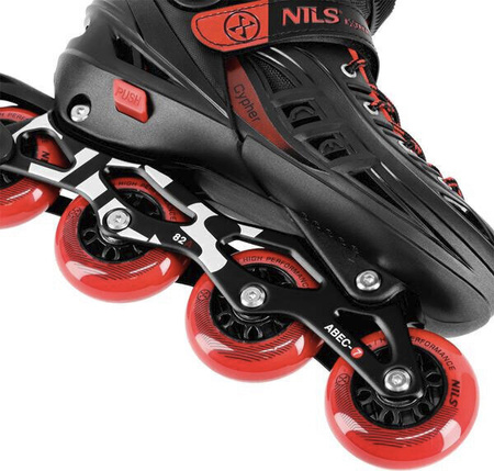 Łyżworolki rolki Cypher Nils Extreme NA18811A czerwone rozmiar L (39-43)