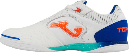 Buty piłkarskie Joma Top Flex 2576 Indoor biało-niebieskie TOPS2576IN