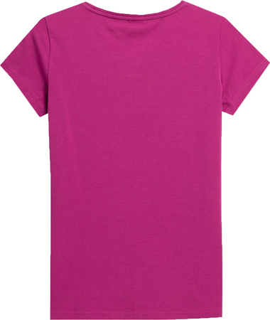 Koszulka damska 4F F0907 różowa 4FAW23TTSHF0907 53S