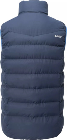 Męska kamizelka bezrękawnik puchowy pikowany Hi-Tec Sanis granatowy rozmiar XXXL