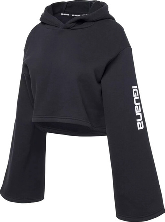 Damska bluza bawełniana z kapturem krótka typu crop Iguana Pirmo W rozmiar L