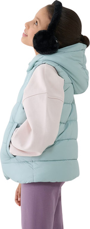 Kamizelka dla dziewczynki 4F F166 miętowa 4FJWSS25TVJAF166 47S