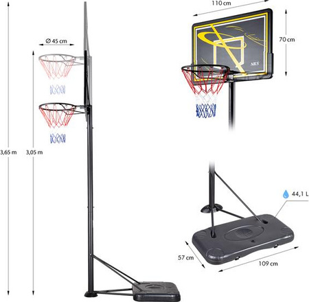 Kosz do koszykówki Nils ZDK019E