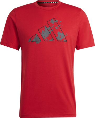 Koszulka męska adidas Train Essentials Seasonal Training Graphic czerwona IJ9604