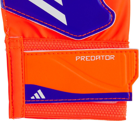 Rękawice bramkarskie dla dzieci adidas Predator Training Goalkeeper fioletowo-pomarańczowe IX3872