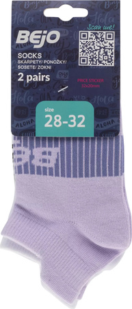Dziecięce skarpety do kostki bawełniane Bejo Soksi Jr 2 Pary rozmiar 33-35