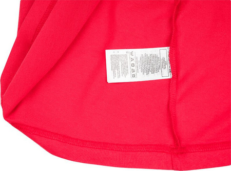 Koszulka męska adidas Essentials Colorblock Single Jersey Tee biało-czerwona HE4330