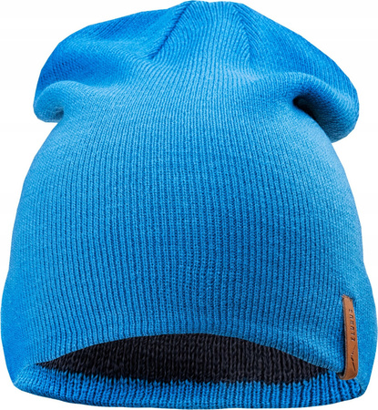 Męska czapka zimowa beanie dwustronna Elbrus Trend niebiesko-granatowa