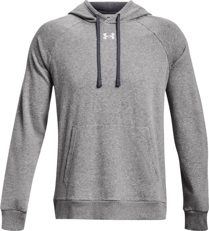 Bluza z kapturem męska Under Armour Rival Fleece Hoodie szara 1379757 025