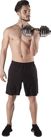 Sztangielki/sztanga w walizce stal chromowana HMS STC30 2x15 KG