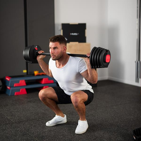 Zestaw regulowanych sztangielek 43,5 kg HMS sgr40 pro set 2w1