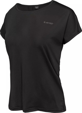 Damska koszulka z krótkim rękawem Hi-tec Lady Hine czarna rozmiar XL