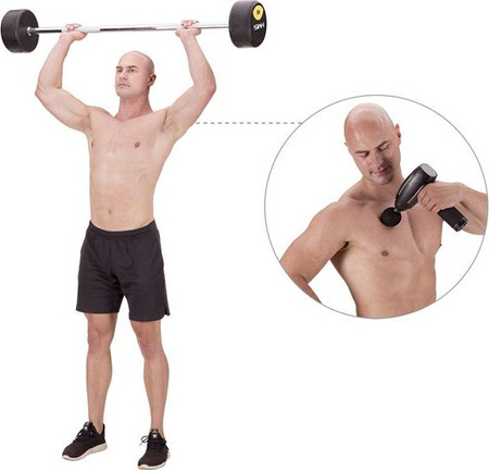 PIstolet masażer wielofunkcyjny do masażu HMS PDM3125H