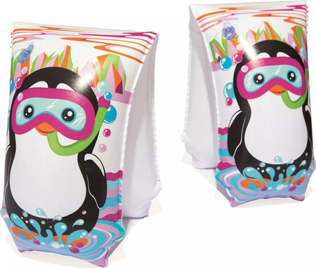 Dziecięce rękawki do nauki pływania motylki basenowe pływackie Bestway Armbands rekin pingwin do 20 kg