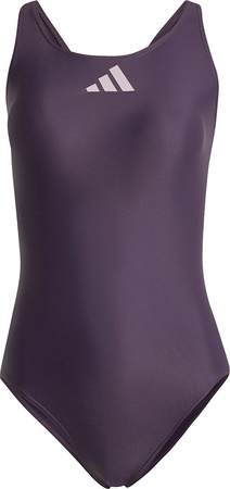 Kostium kąpielowy damski adidas 3 Bar Logo Swimsuit fioletowy IL7285